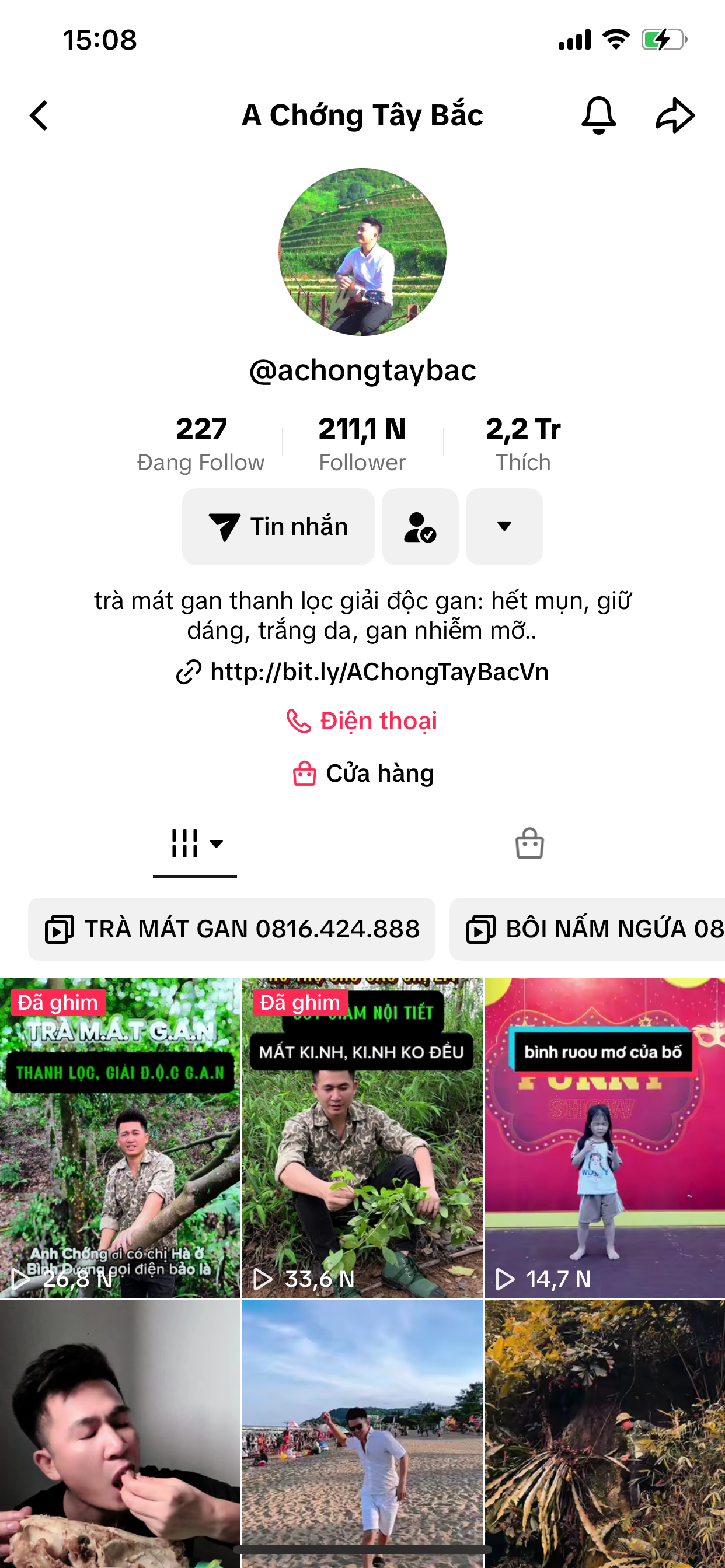 A Chong Tây Bắc Tiktok ver điện thoại