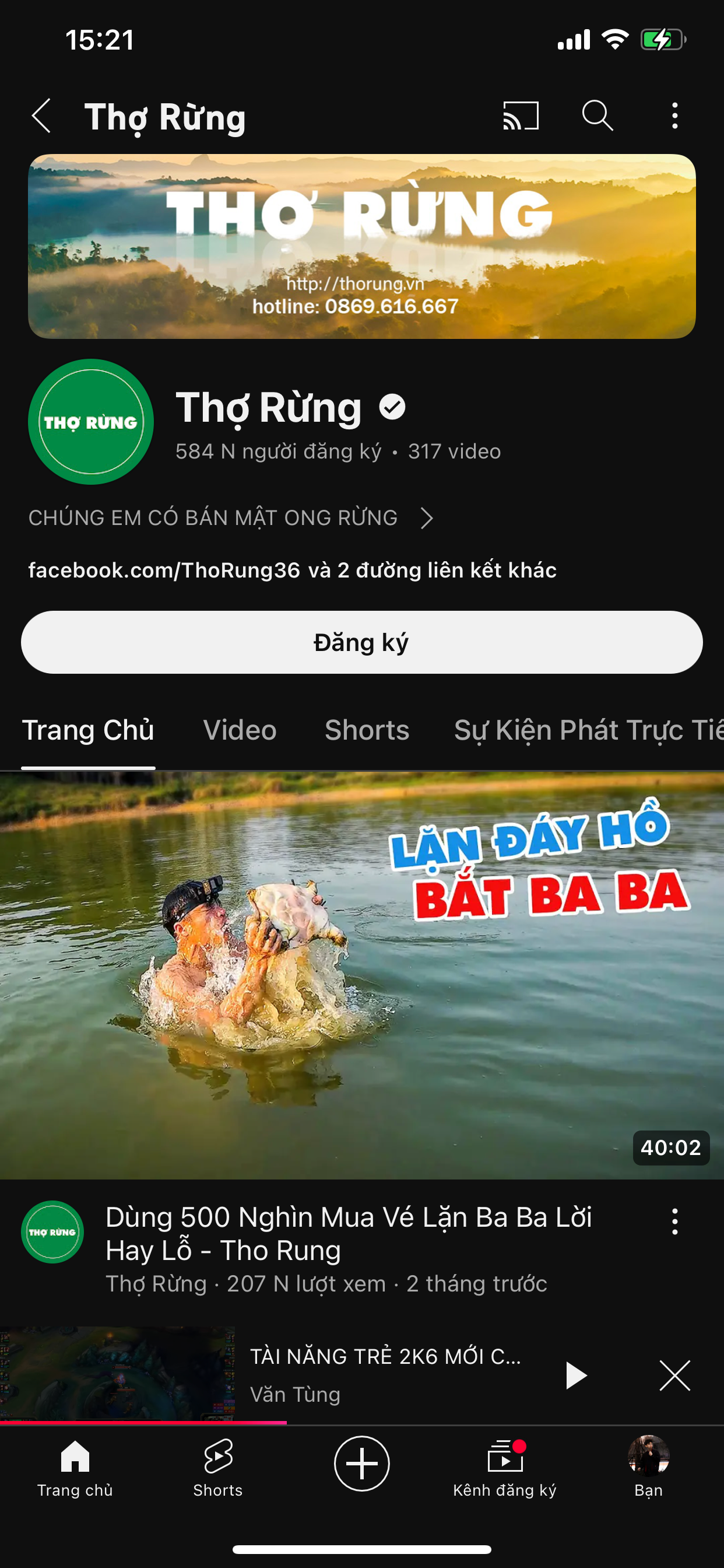 Thợ Rừng Youtube