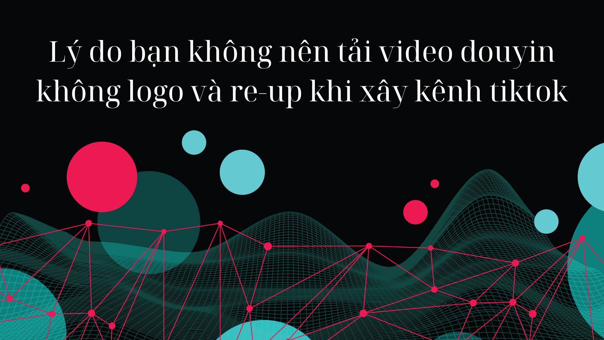 Lý do bạn không nên tải video douyin không logo và re-up khi xây kênh tiktok